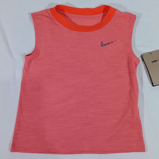 Nike Girls' Dri-FIT Yoga Tank Top-Various Sizes-Pink Salt-New with Tags-Swoosh