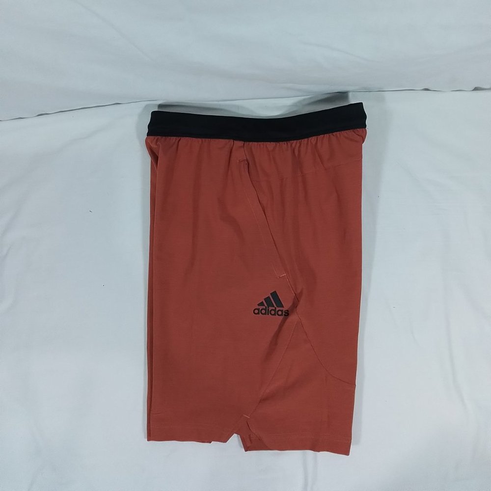 Adidas Men's Axis 22 Woven 3.0 Training Shorts-Reddish Orange-Size Small-NWT