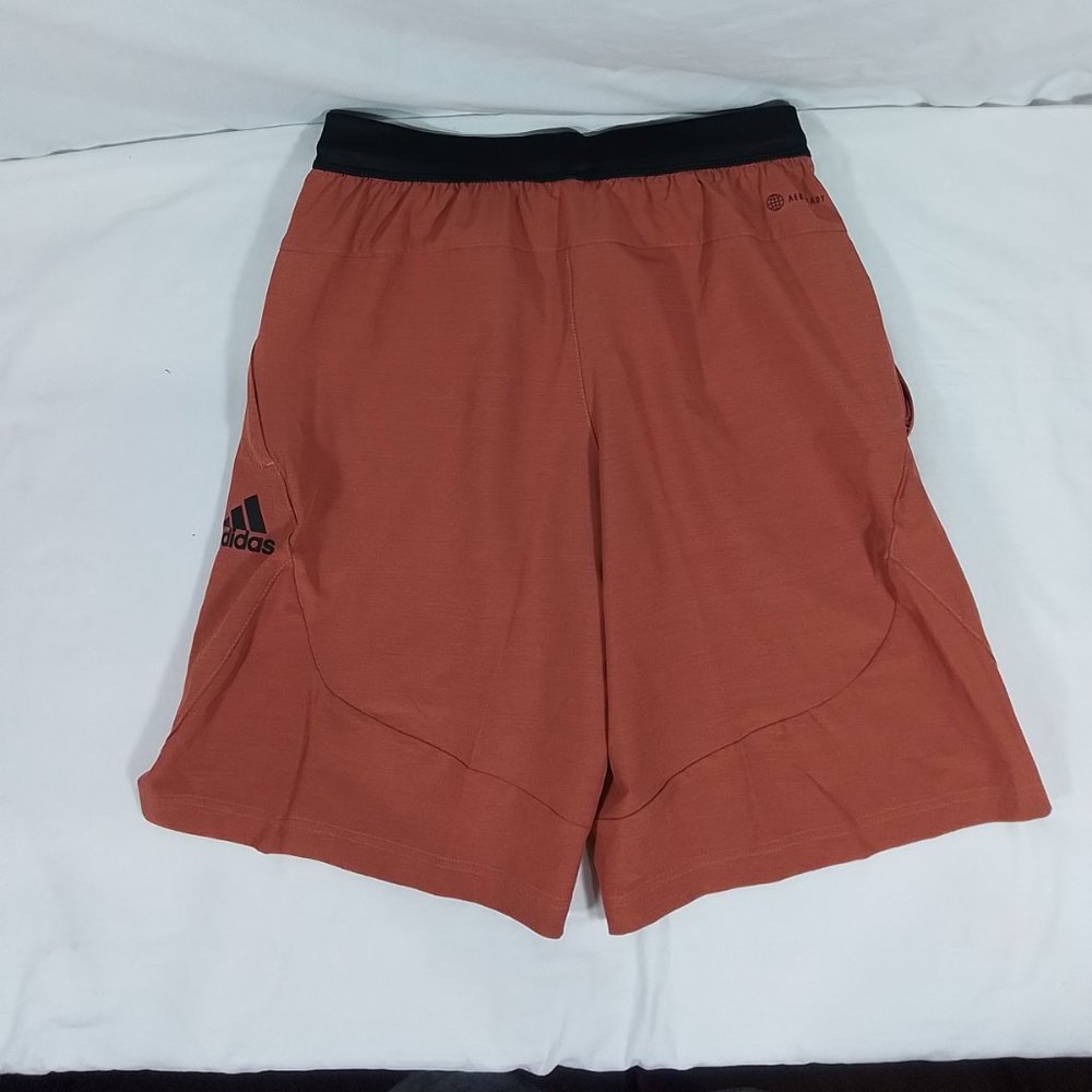 Adidas Men's Axis 22 Woven 3.0 Training Shorts-Reddish Orange-Size Small-NWT