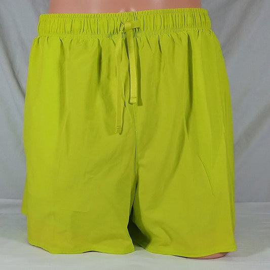 Men's 5 inch 2-in-1 Stride Running Shorts-Various Sizes-Iced Citron-NWT
