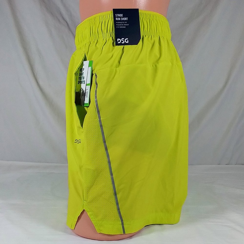 Men's 5 inch Stride Running Shorts-Iced Citron-Various Sizes-New with Tags