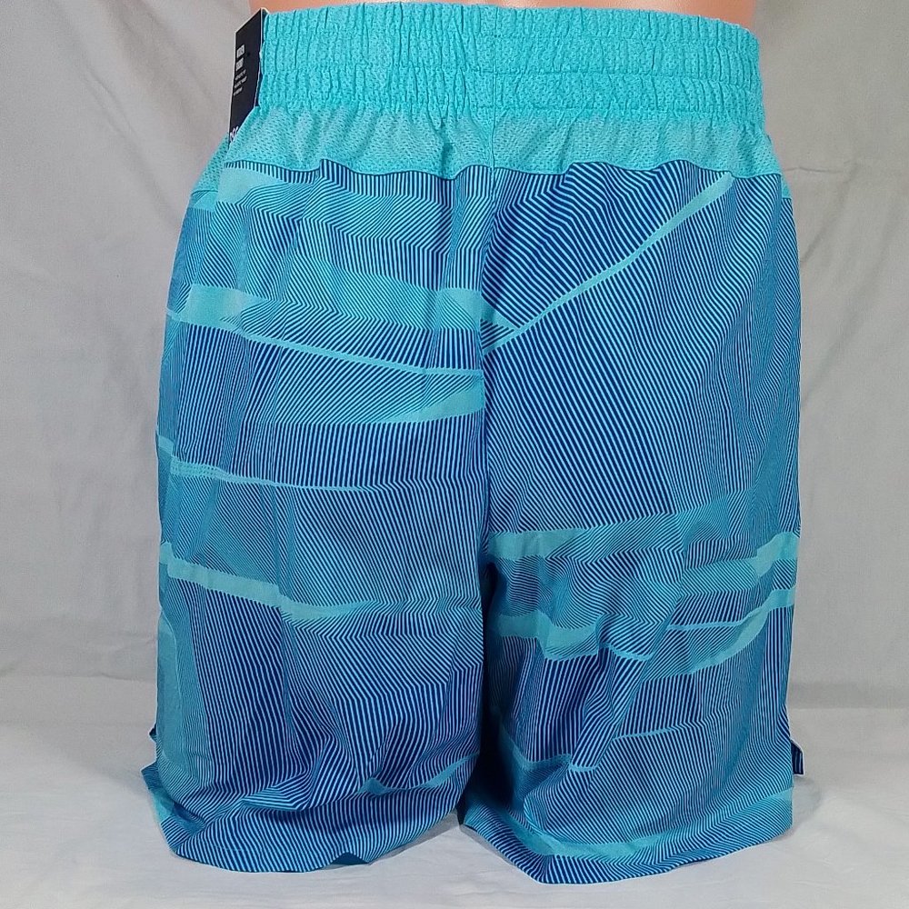 Men's 8 Inch Inseam Agility Woven Shorts-Linear Ombre Clean Sky-Various Sizes