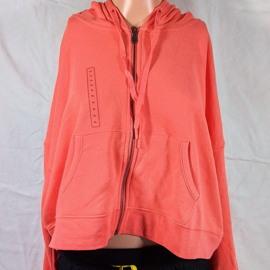 Women's Terry Cropped Full-Zip Hoodie-Charisma-Various Sizes-New with Tags