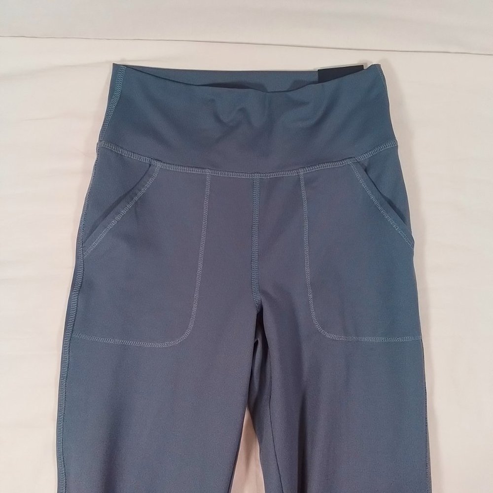 Girls' Knit Jogger Pants-Leggings-Grey-Shark Bite-Various Sizes-New with Tags