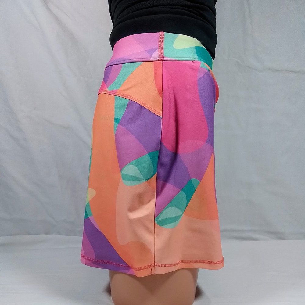 Girls' Performance Skort-Bright Blobs Multi Color-Various Sizes-New with Tags