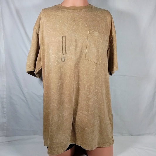 Twitch + Allison Men's Pocket Short Sleeve T-Shirt-Comet Wash-Sahara Sand-NWT