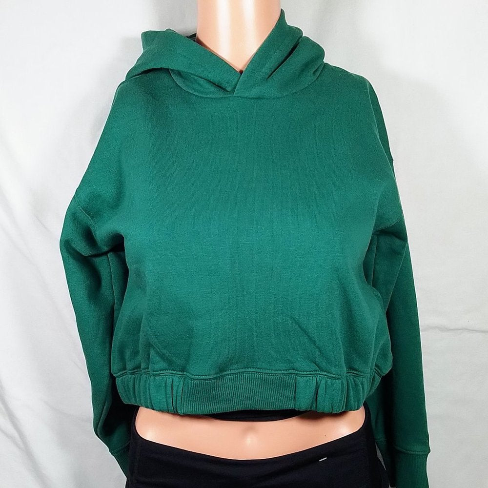 Girls' Cinch Bottom Hoodie-Highland Green-Various Sizes-Crop Top-Long Sleeve