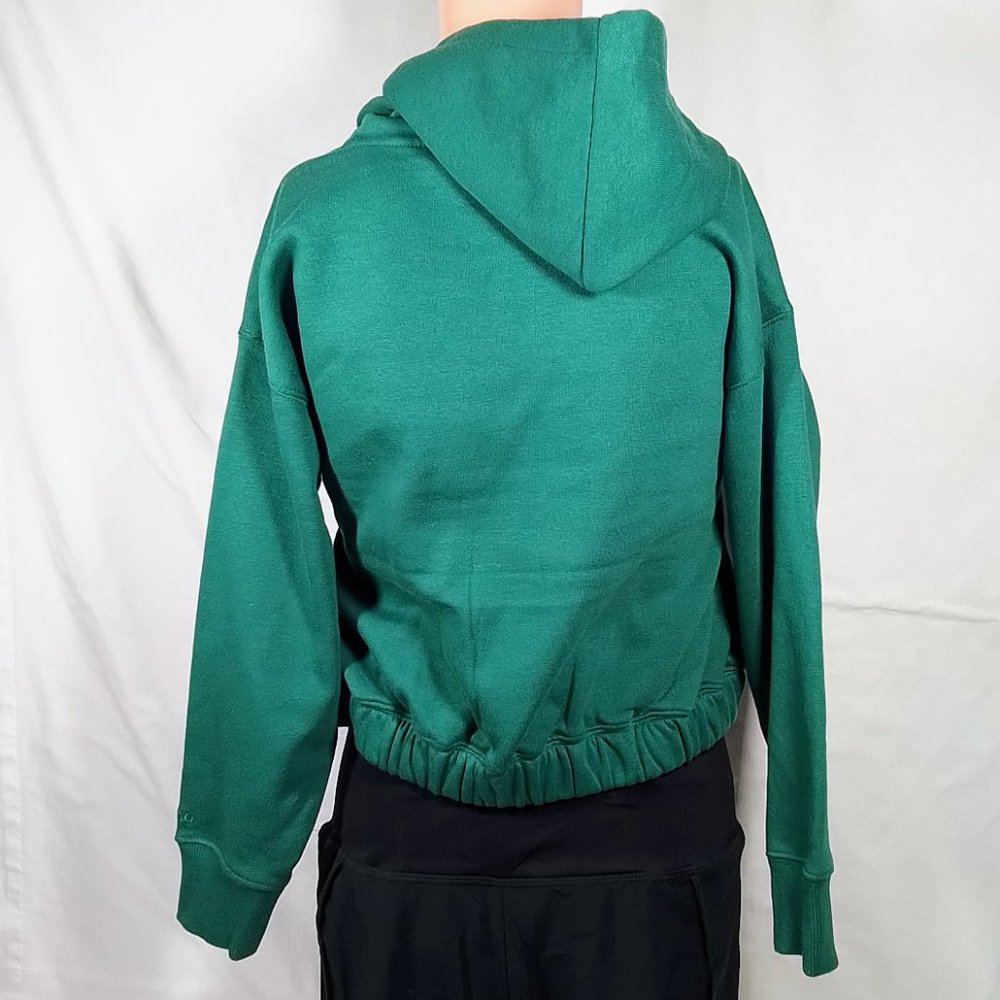 Girls' Cinch Bottom Hoodie-Highland Green-Various Sizes-Crop Top-Long Sleeve