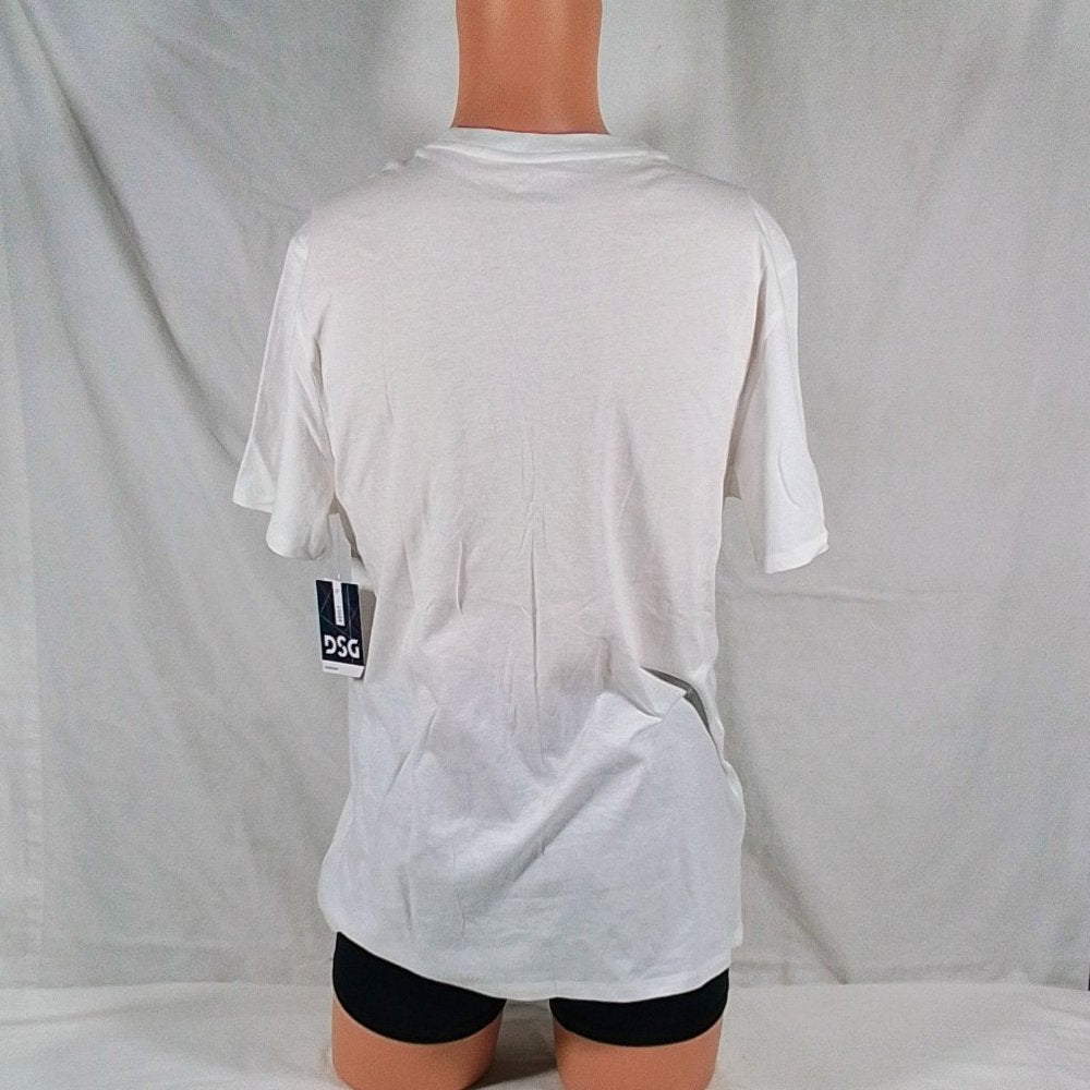 Men's SS Cotton Graphic Tee Pure White Pride Rainbow-Various Sizes-New with Tags