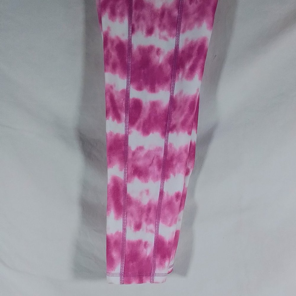 Girl's High Rise Printed 7/8 Tights-Stripe Dye Pink-Tie Dye-Various Sizes-NWT