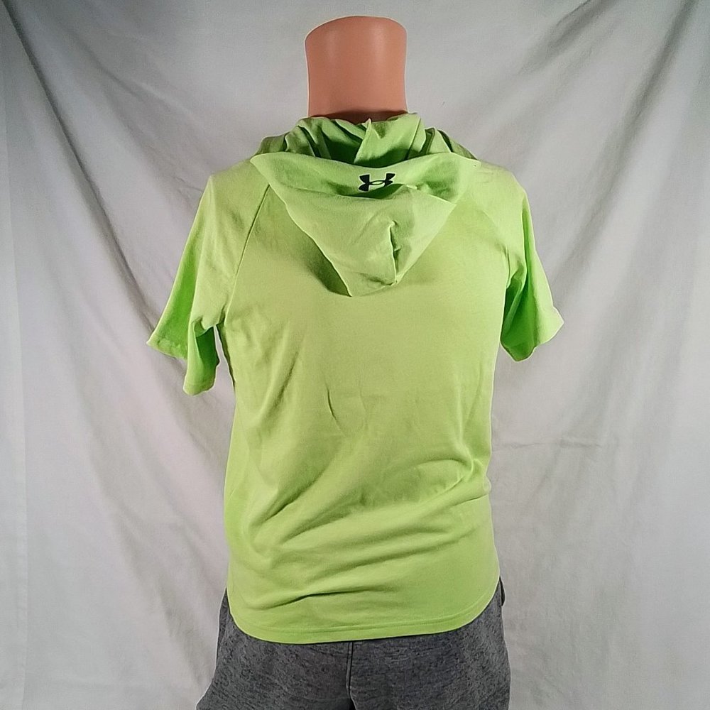 Boy's Under Armour Project Rock SS Hoodie-Lime Foam/Black-Various Sizes-NWT