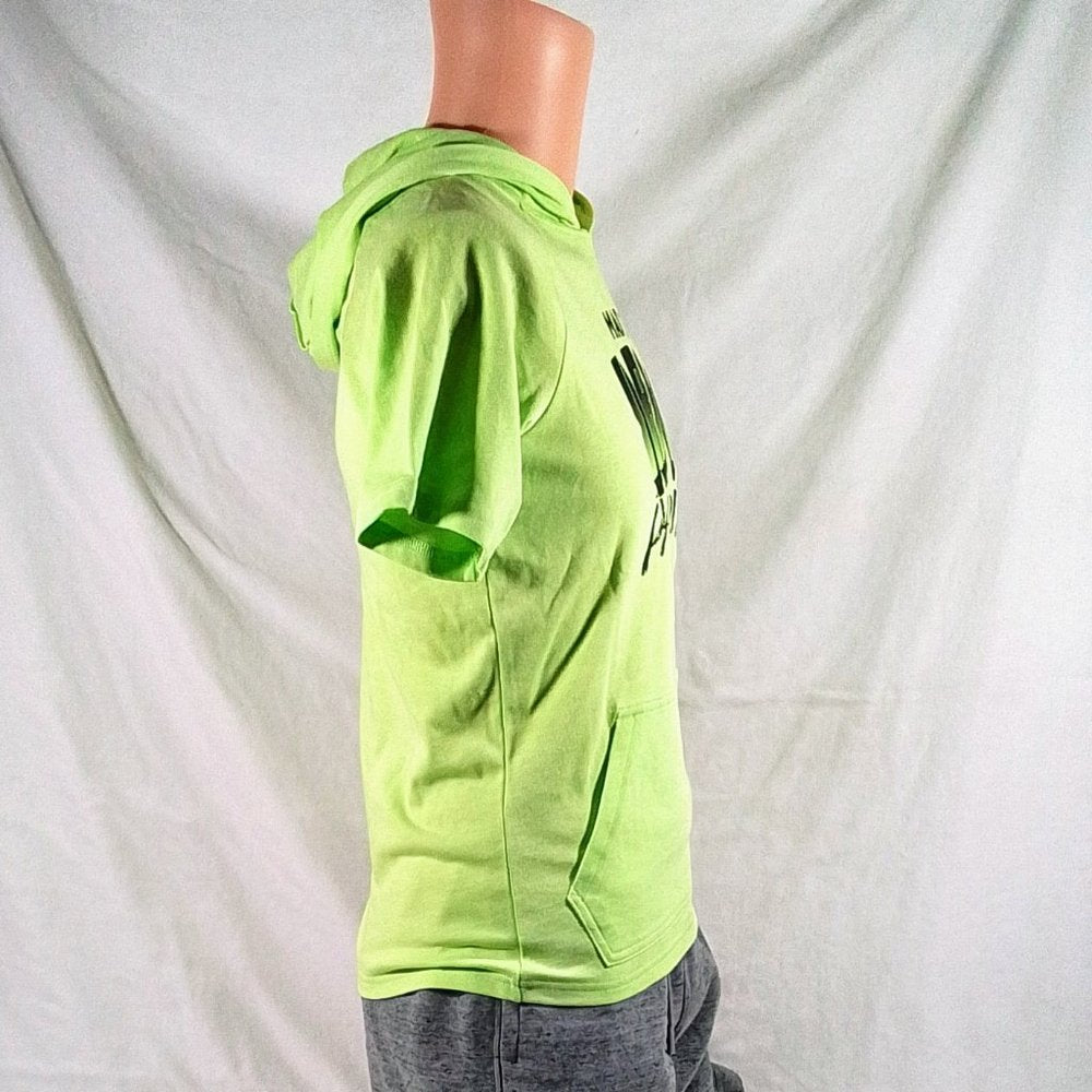 Boy's Under Armour Project Rock SS Hoodie-Lime Foam/Black-Various Sizes-NWT