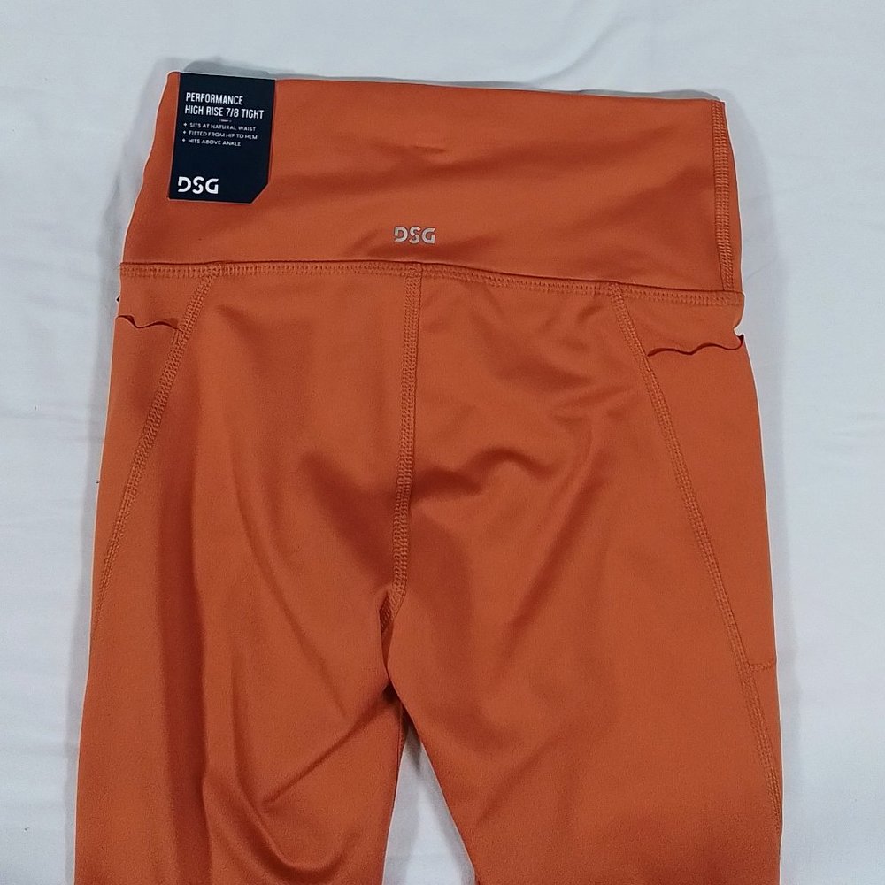 Girl's Performance High Rise 7/8 Tight/Legging-Grounded Orange-Various Sizes-NWT