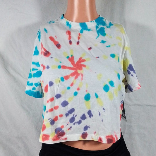 Girls' Boxy Tie Dye Youth Pride Short Sleeve T-Shirt-Various Sizes-New with Tags