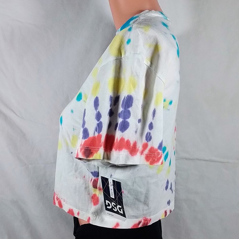 Girls' Boxy Tie Dye Youth Pride Short Sleeve T-Shirt-Various Sizes-New with Tags