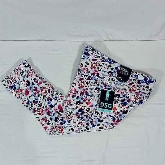 Women's Momentum High Rise Capris Watercolor Leopard-Various Sizes-New with Tags