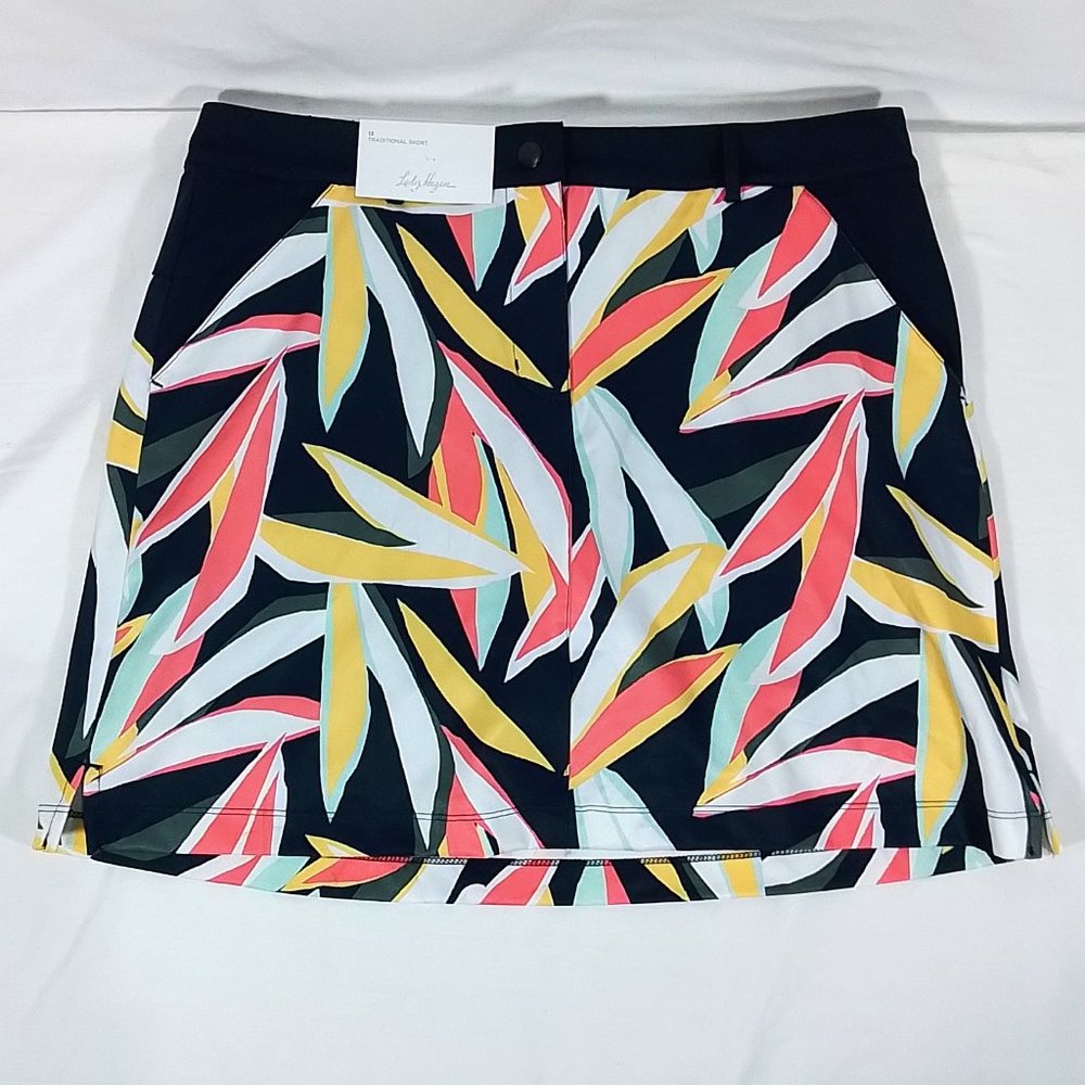 Lady Hagen Traditional Skort-Desert Getaway-Retro Leaf Dark Navy-Various Sizes