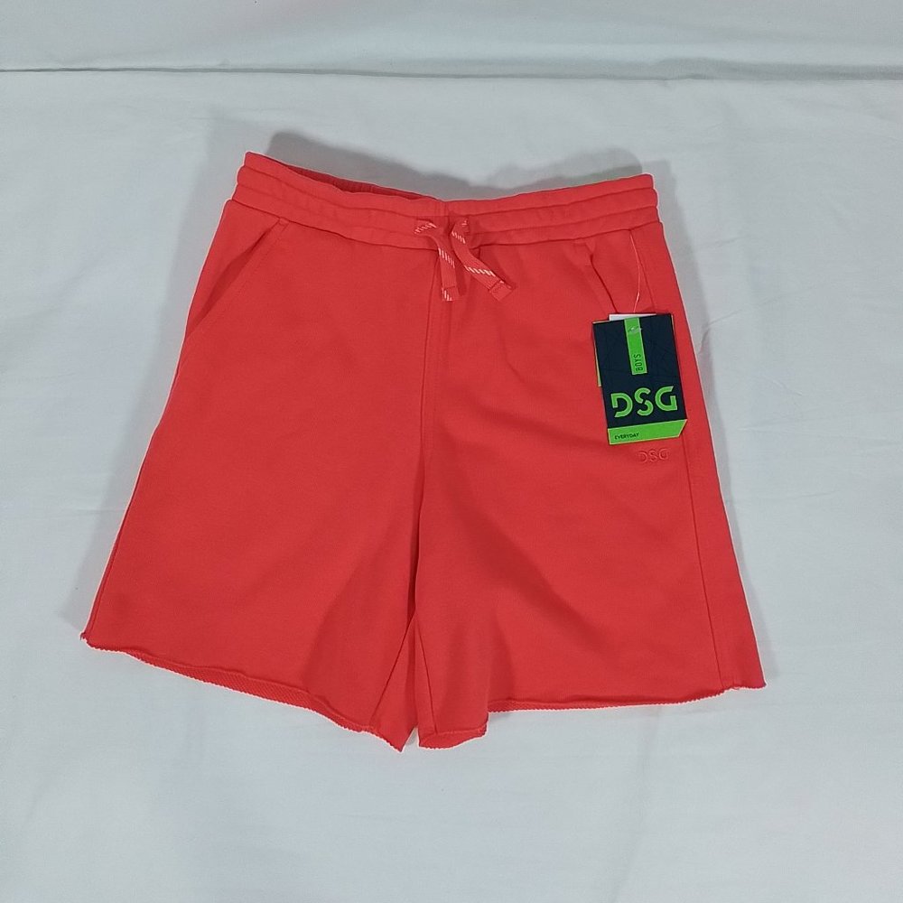 Boy's  French Terry Fleece Short  Blazin Coral-Various Sizes-New with Tags