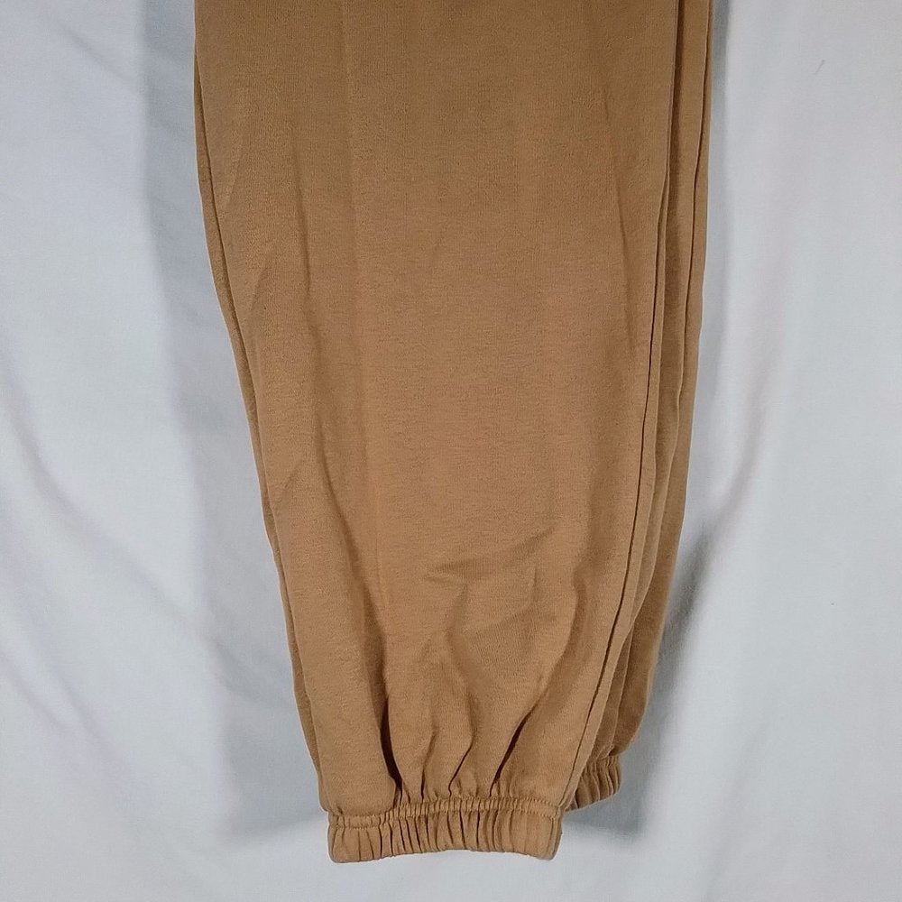 Women's Boyfriend Fleece Oversized Cinch Pants-Sahara Sand-Various Sizes-NWT