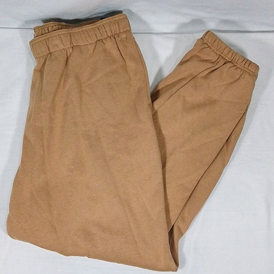 Women's Boyfriend Fleece Oversized Cinch Pants-Sahara Sand-Various Sizes-NWT