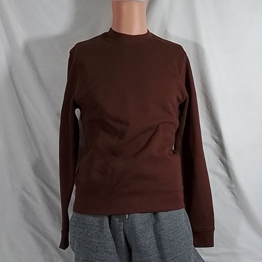 VRST  Men's Fleece Crewneck Sweatshirt-Earth Brown Heather-Various Sizes-NWT