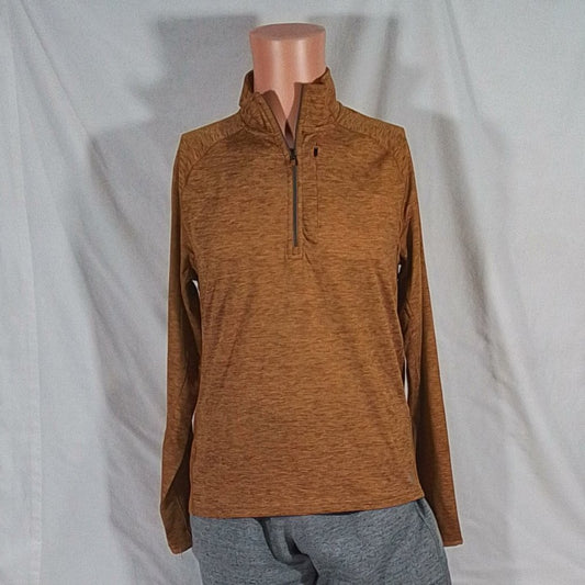 VRST Men's Run Warm 1/2 Zip Pullover Tobacco Brown Heather-Various Sizes-NWT