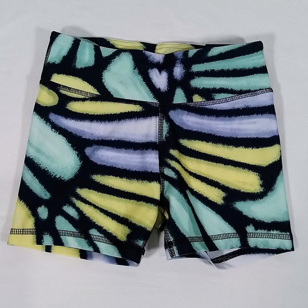 Girls' Performance Printed Shortie Shorts-Butterfly Multi Cool-Various Sizes-NWT