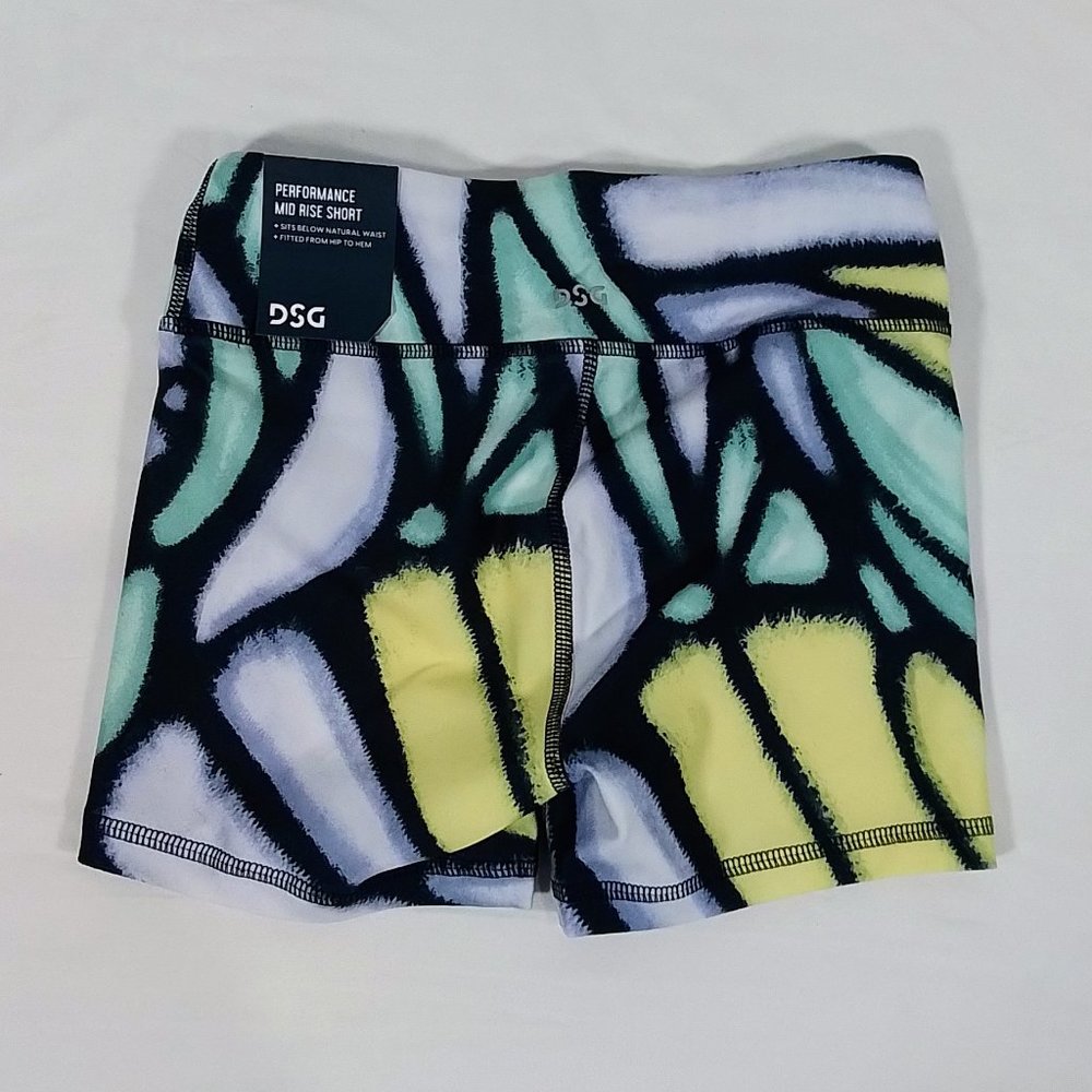 Girls' Performance Printed Shortie Shorts-Butterfly Multi Cool-Various Sizes-NWT