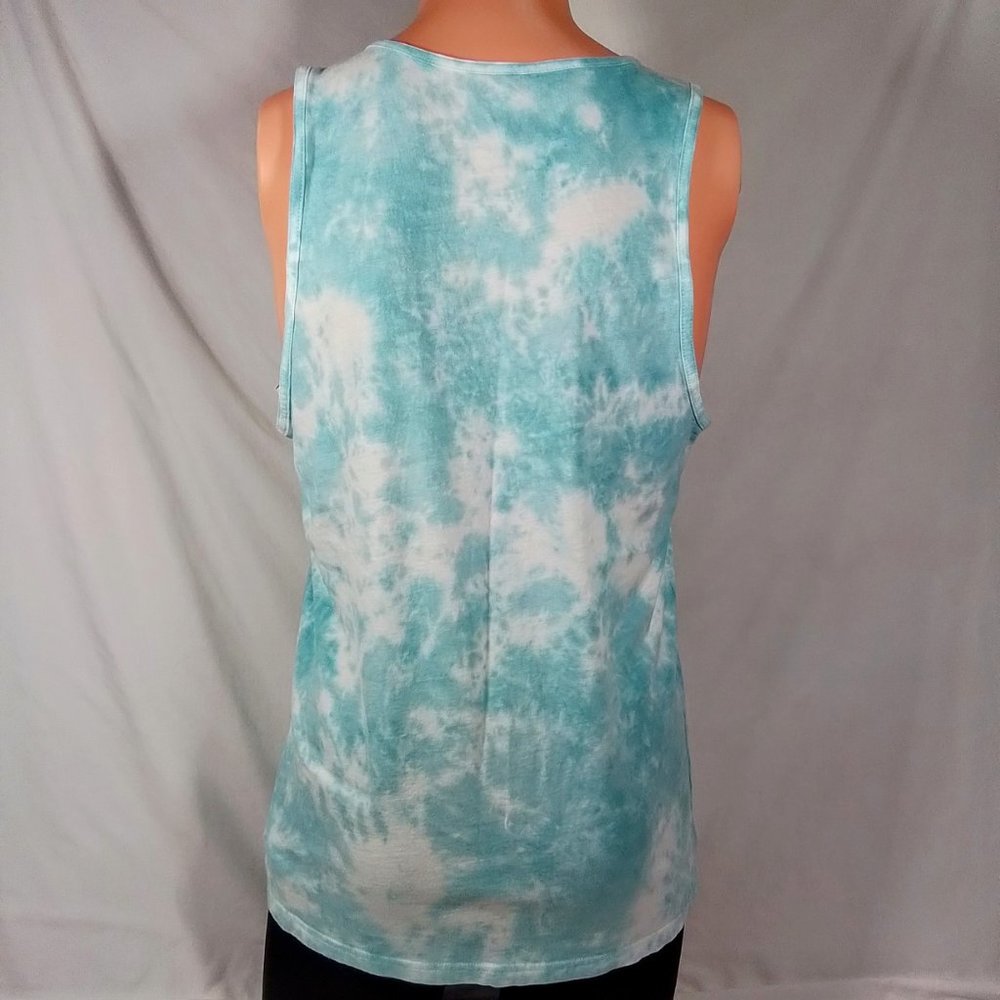 Hurley Men's Everyday Washed Lowers Tank Top-Blue Tie Dye-Small-New with Tags