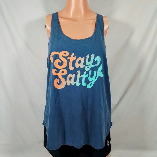 Salt Life Women's Salty Seas-Salt Wash Tank Top-Stay Salty-Atlantic Blue-Various