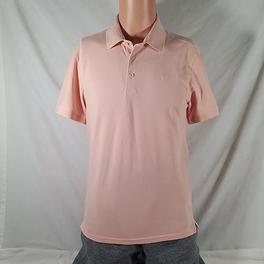 VRST Men's Short Sleeve Pique Polo Sun Kissed Pink-Various Sizes-New with Tags