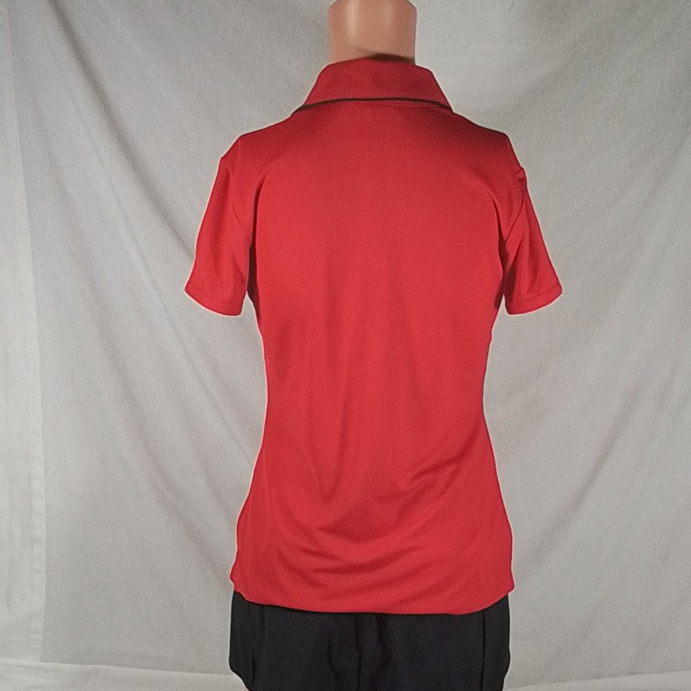 Women's Lady Hagen Puff Sleeve Golf Polo Positive Red-Size XS-New with Tags