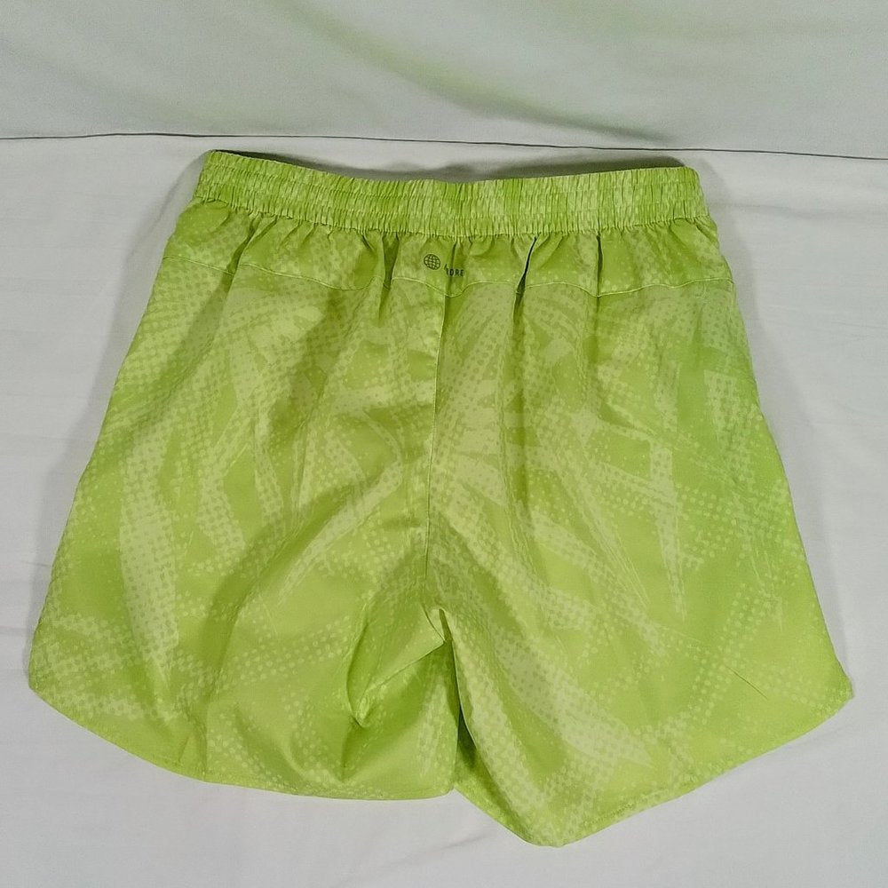 Adidas Men's Break The Norm Running Carrera Shorts-Almost Lime-Various Sizes-NWT