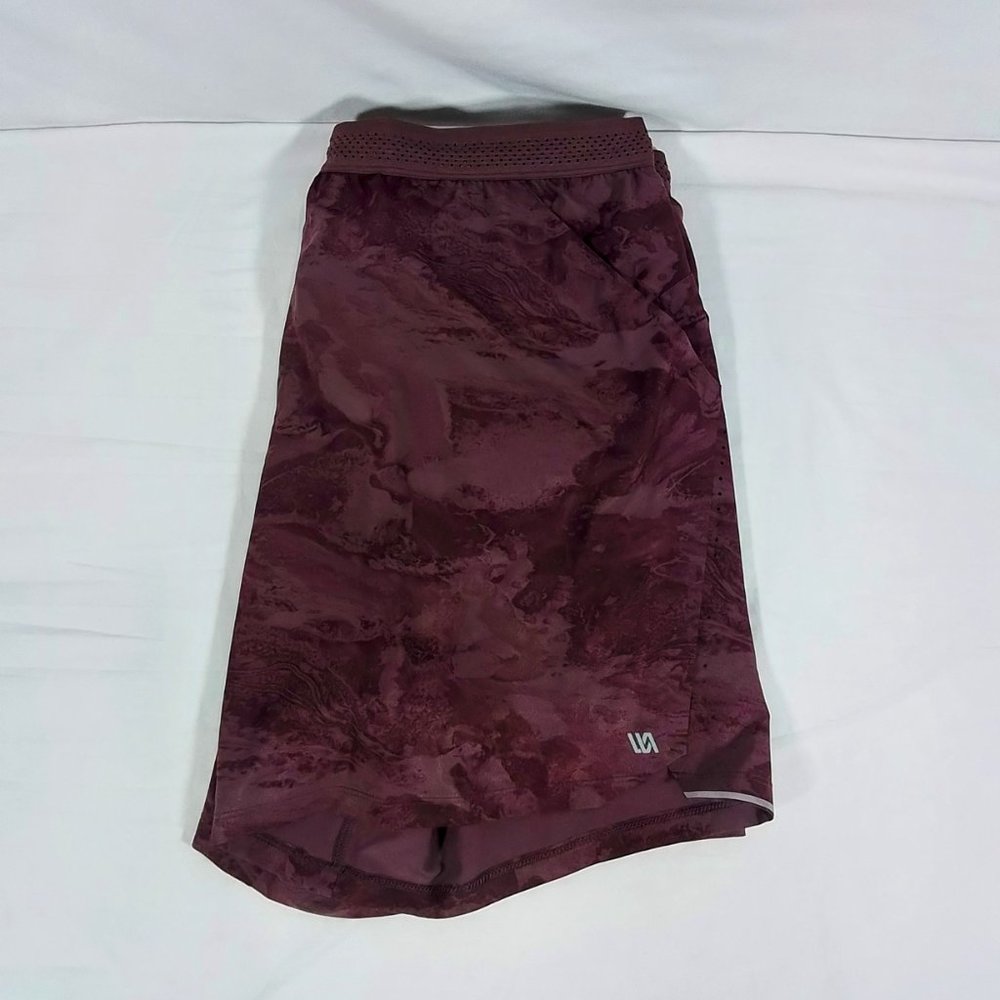 VRST Men's 7 Inch Velocity Running Shorts-Marble Deep Violet-Various Sizes-NWT