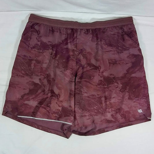 VRST Men's 7 Inch Velocity Running Shorts-Marble Deep Violet-Various Sizes-NWT