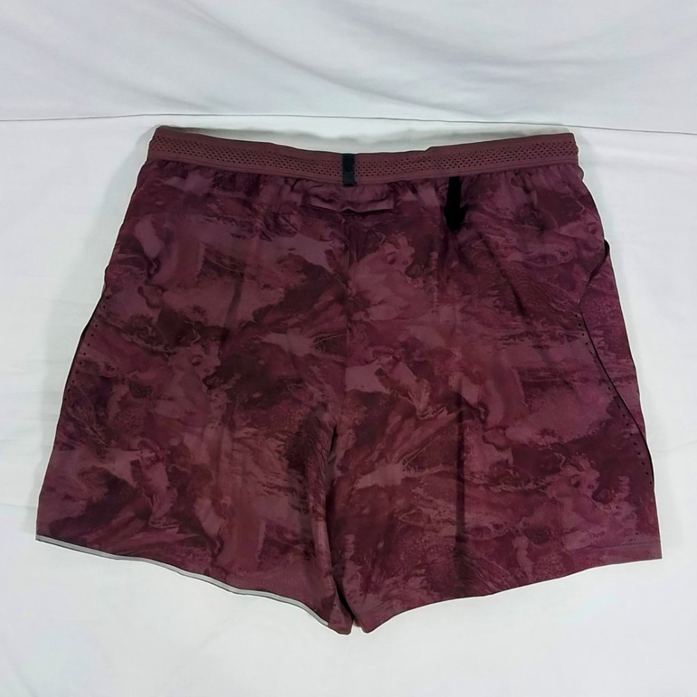 VRST Men's 7 Inch Velocity Running Shorts-Marble Deep Violet-Various Sizes-NWT