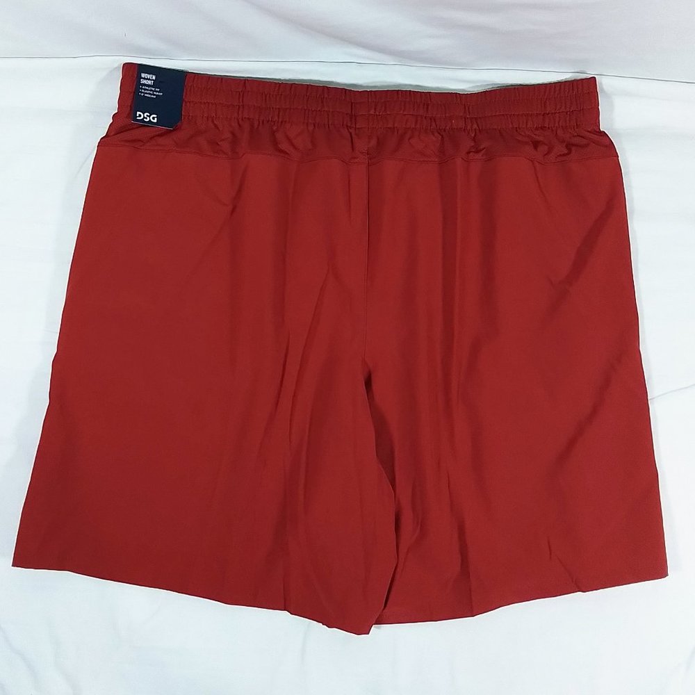 Men's 8 Inch Agility Woven Athletic Shorts-Activewear-Deep Red-Various Sizes-NWT