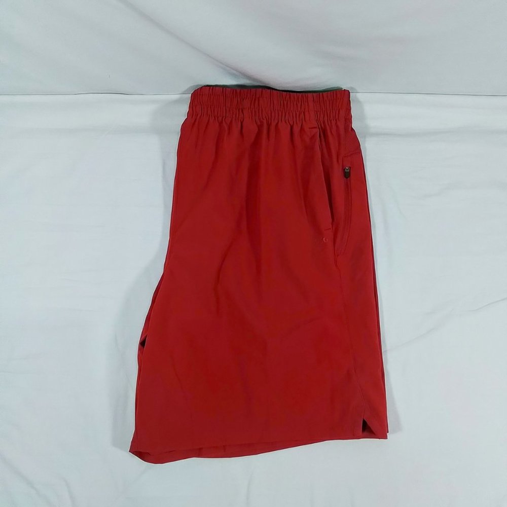 Men's 8 Inch Agility Woven Athletic Shorts-Activewear-Deep Red-Various Sizes-NWT