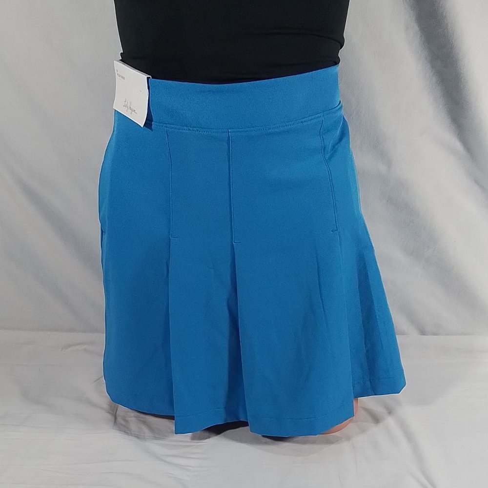 Women's Lady Hagen Off to the Races 17" Pleat Skort Preppy Blue-Various Sizes