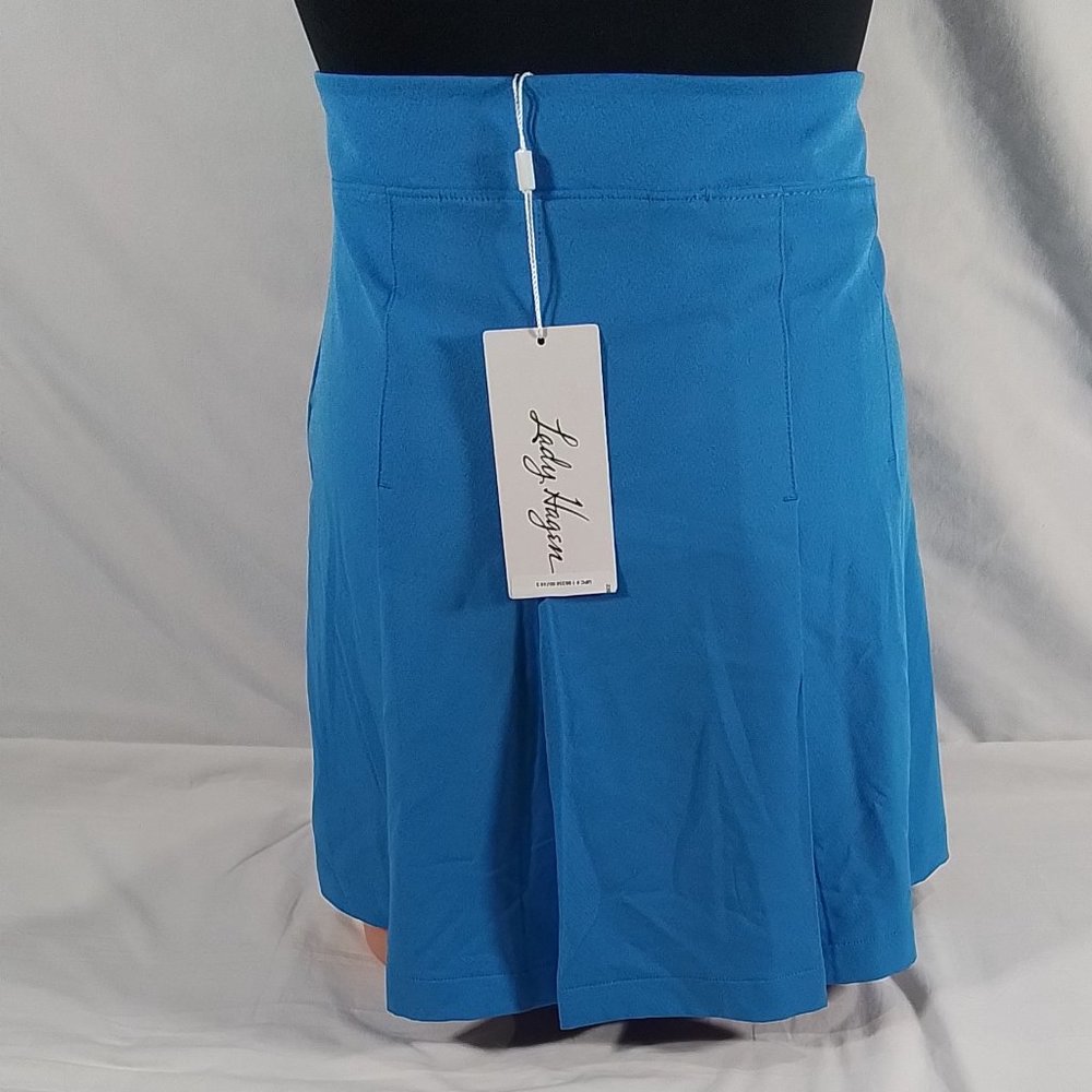 Women's Lady Hagen Off to the Races 17" Pleat Skort Preppy Blue-Various Sizes