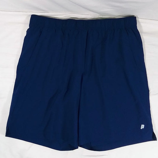 Prince Men's Match 9 Inch Woven Tennis Shorts-Blue Depths-Various Sizes-NWT