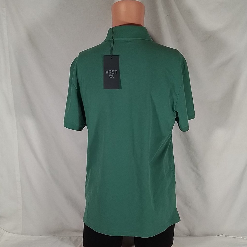 Men's VRST Short Sleeve Pique Polo Serene Green-Various Sizes -New with Tags