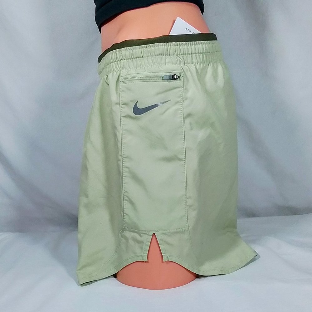 Women's Nike Tempo Luxe Running Shorts-Olive Aura/Medium Olive-Various Sizes-NWT