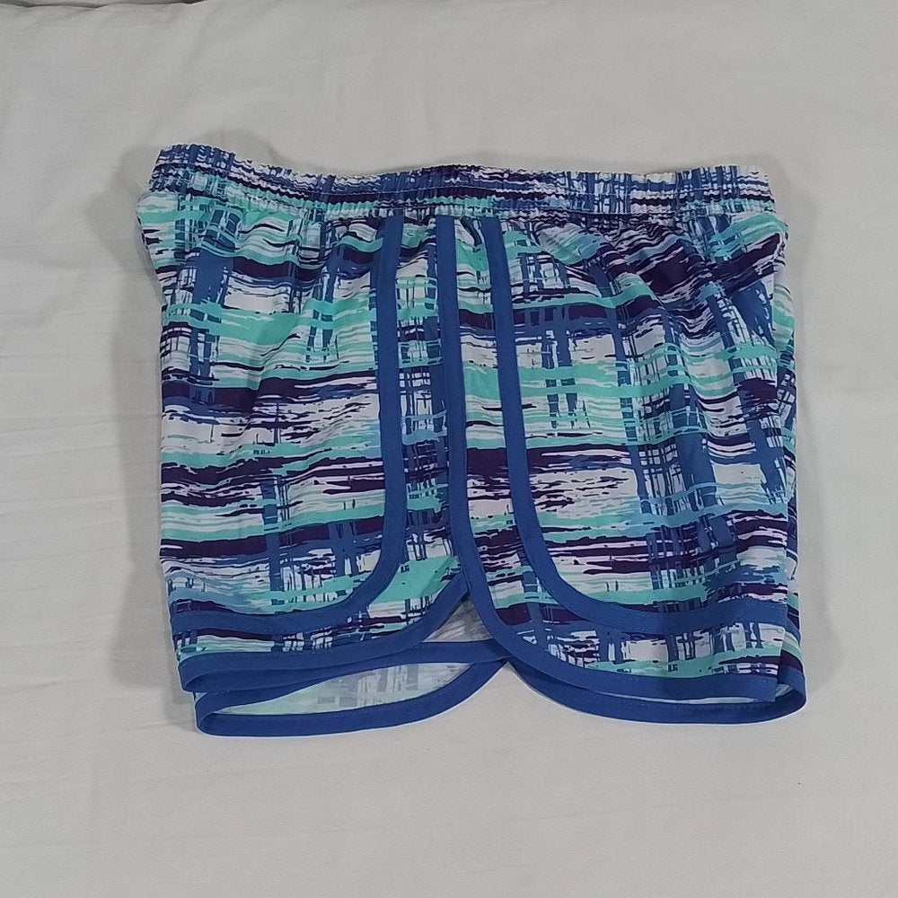 Girl's Champion Woven Running Short with Brushstroke Design-Size XL-New with Tag