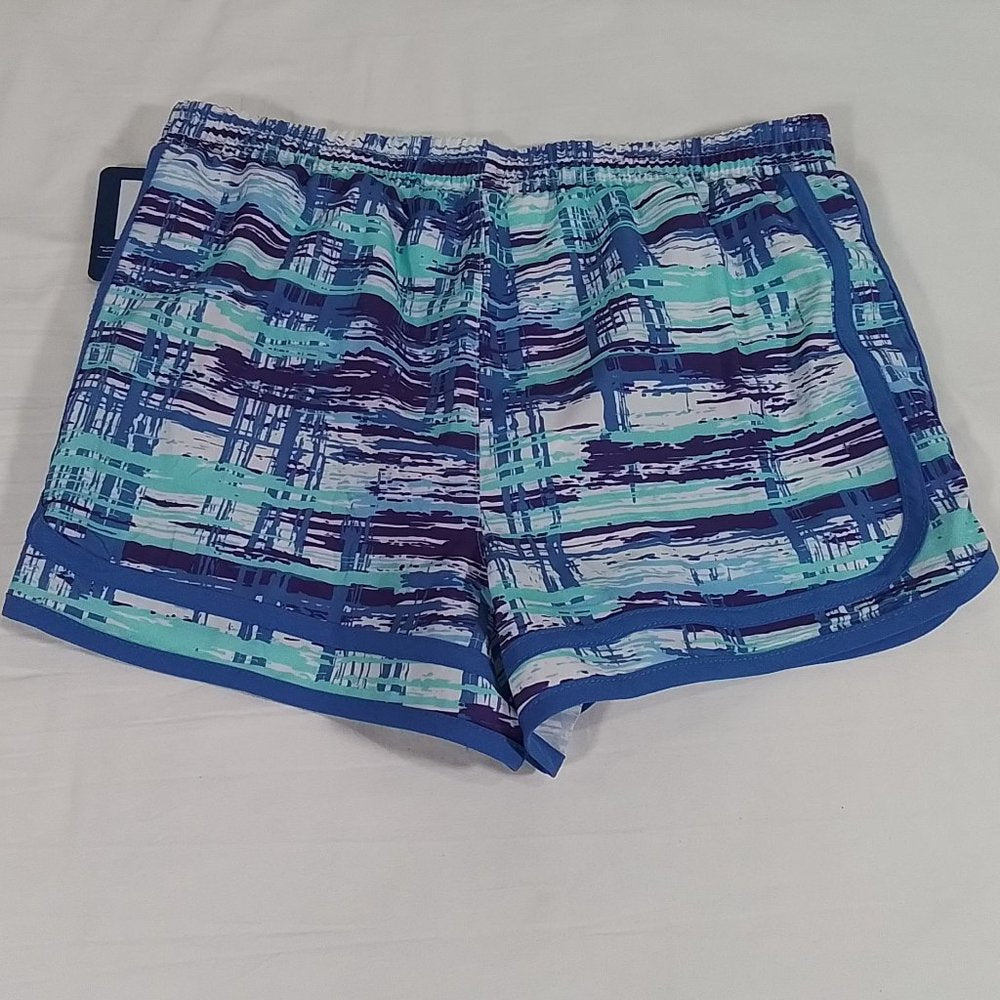 Girl's Champion Woven Running Short with Brushstroke Design-Size XL-New with Tag