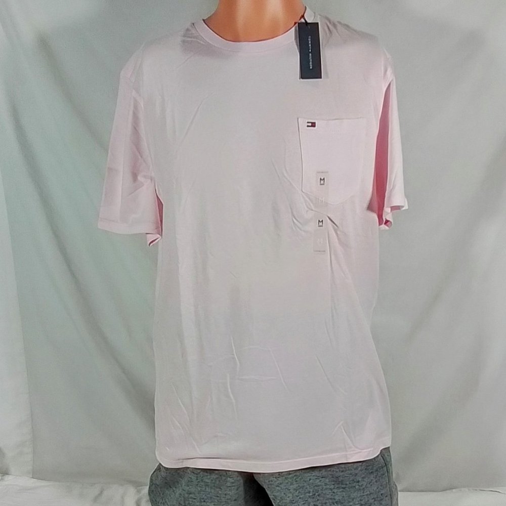 Men's Tommy Hilfiger Fall Core Plus SS T-Shirt Pink- Various Sizes-New with Tags