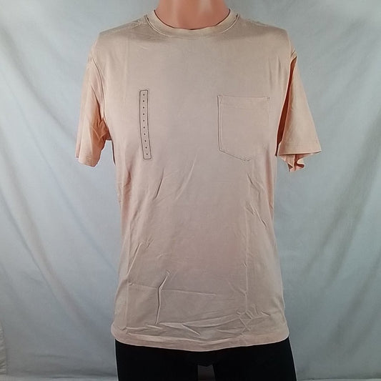 Men's VRST Washed SS Pocket Tee Minimal Pink-Various Sizes-New with Tags