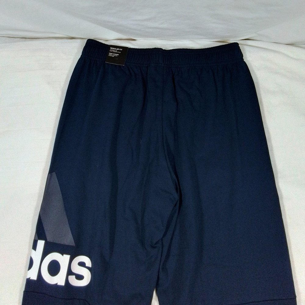 Adidas Essentials Performance Logo Pants-Blue-Various Sizes-New with Tags