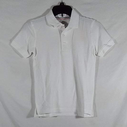 Youth French Toast SS Pique Polo White- Size Medium (8)- New with Tags (A11)