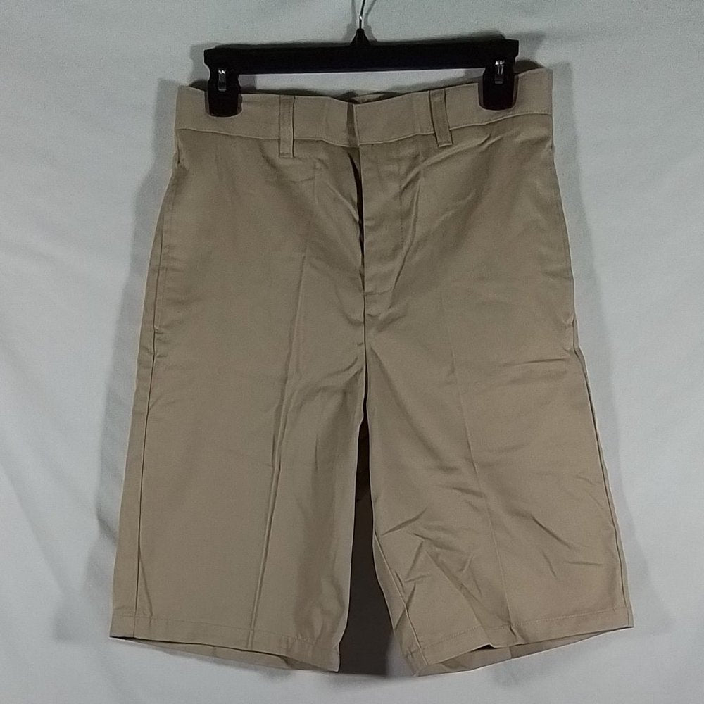 Boy's French Toast Flat Front Adjustable Waist Khaki Short- Size 16-NWT- (A18)